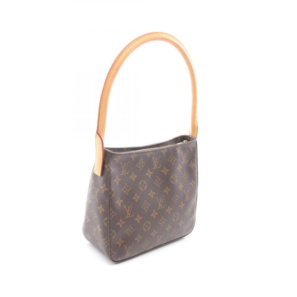 Louis Vuitton Monogram Looping Shoulder Bag Brown Canvas Leather